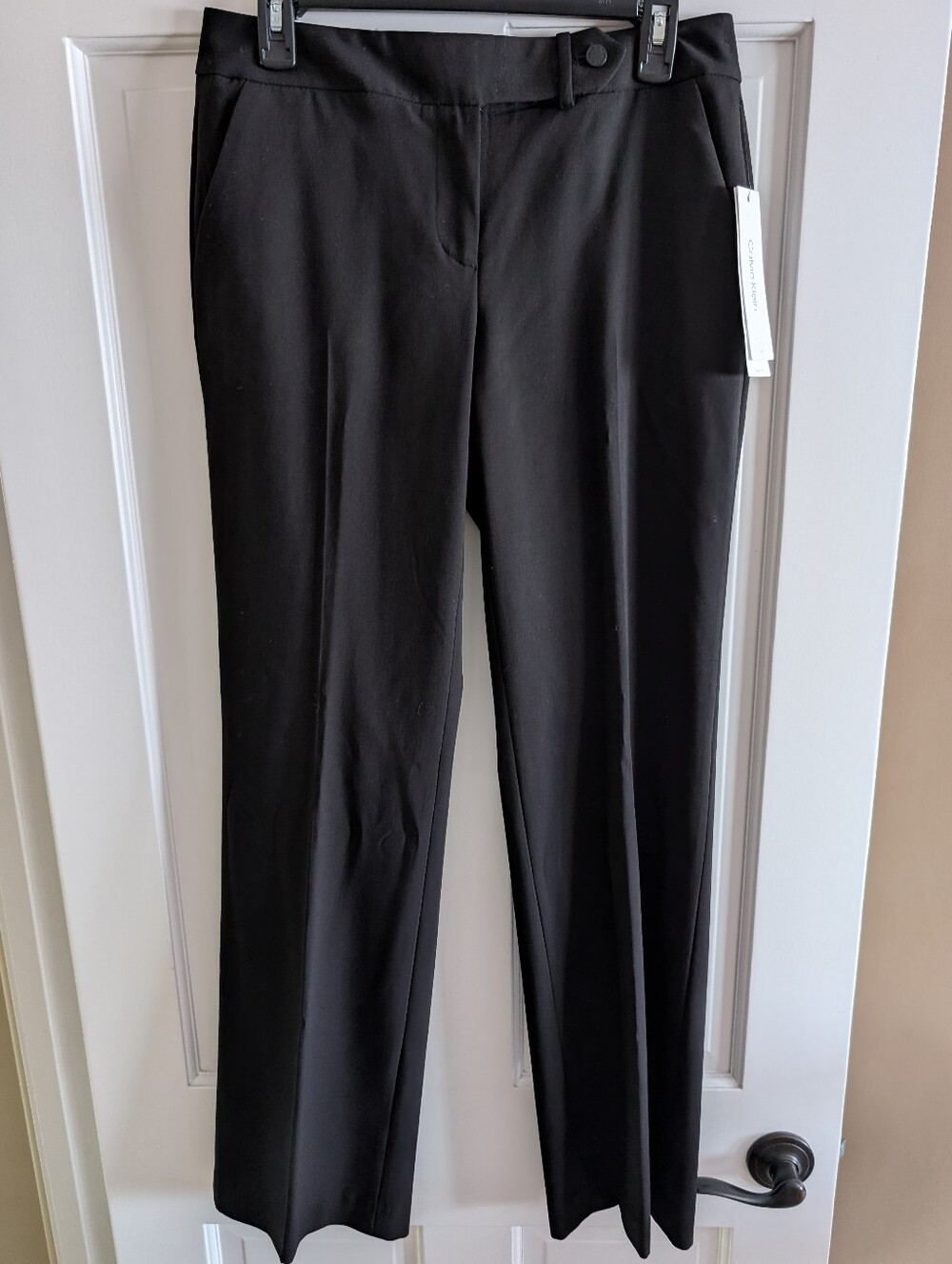Calvin Klein Black Straight-Leg Pants